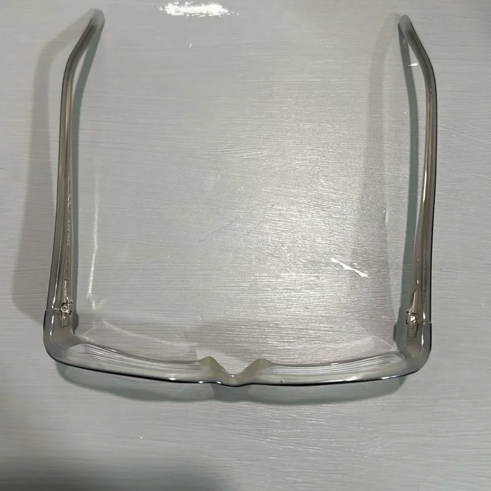 DKNY Eyeglass Frames Black White Rectangle Prescription Glasses Women